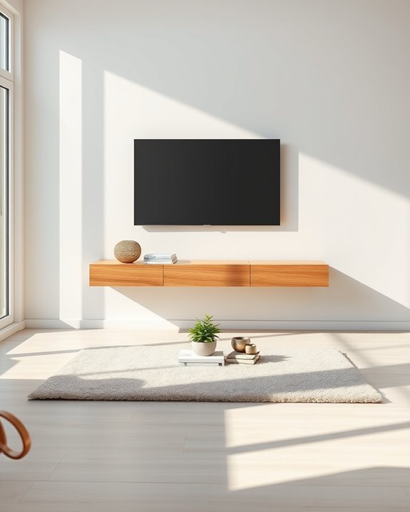 sustainable minimalist tv stand