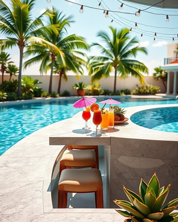 swim up bar paradise experience