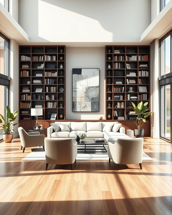 tall furniture enhances balance
