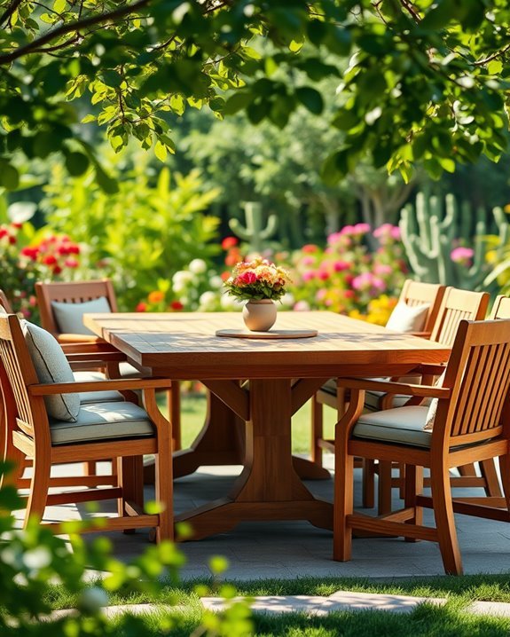 teak dining set elegance