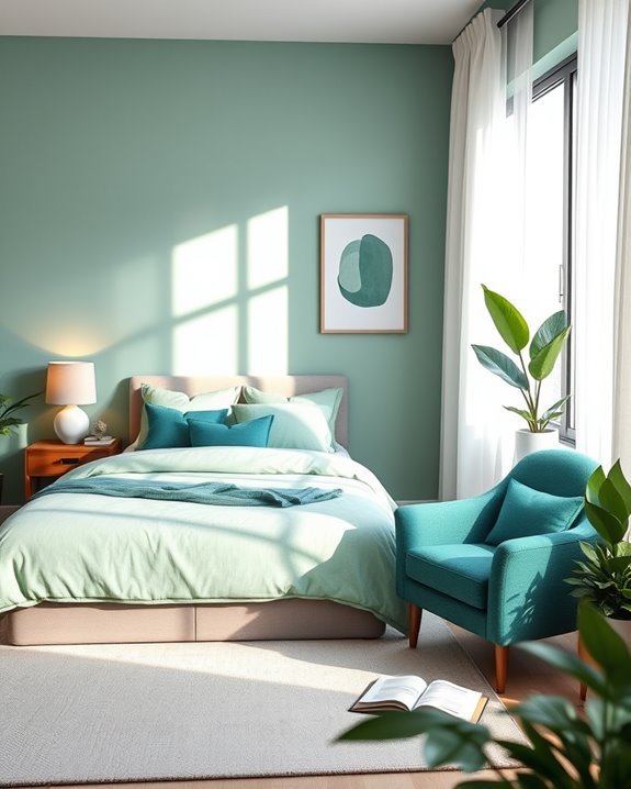 teal and green harmony