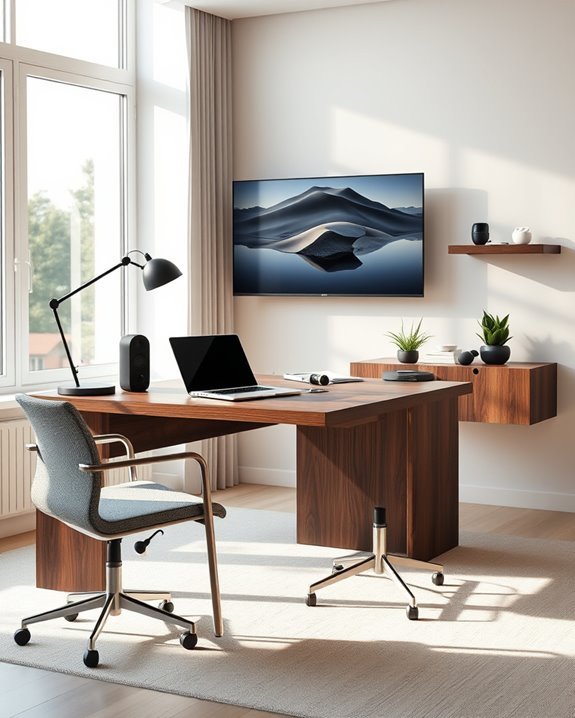 tech enhanced home office