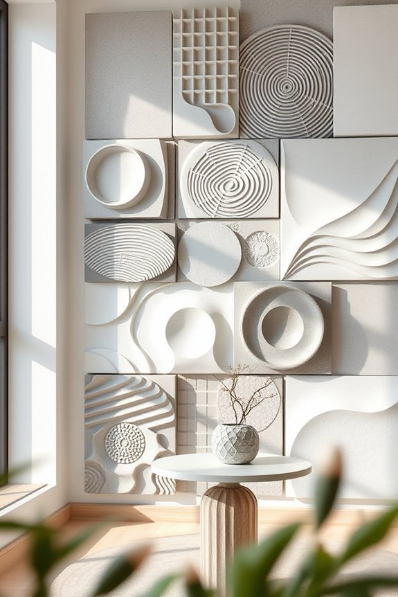 textured acoustic wall art