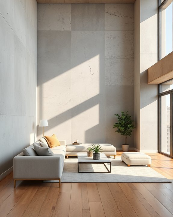 textured concrete wall finishes