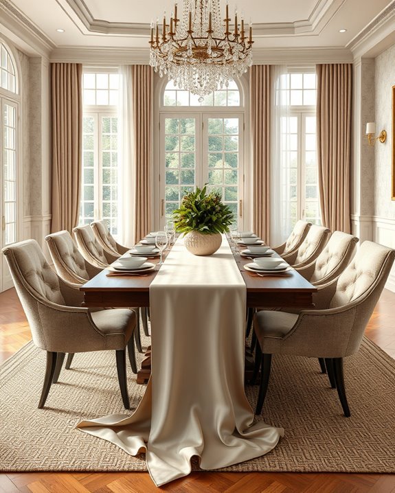 textured fabrics enhance elegance