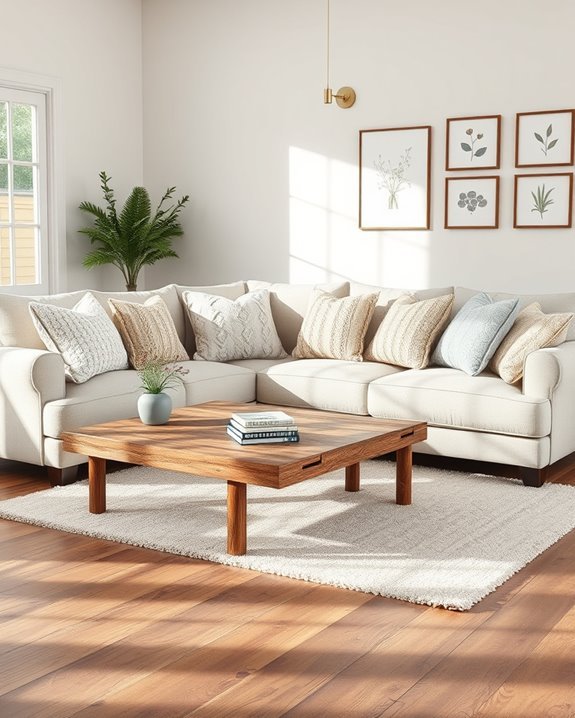 textured farmhouse throw pillows