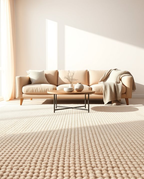 textured loop pile rugs