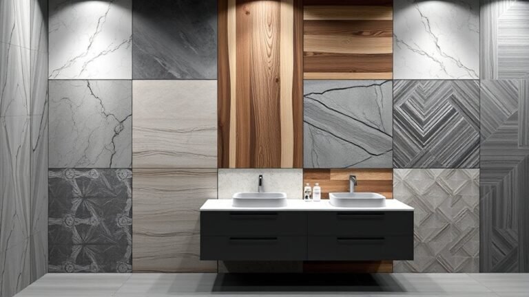 textured modern bathroom panels