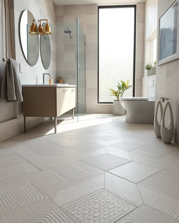 textured tiles enhance safety