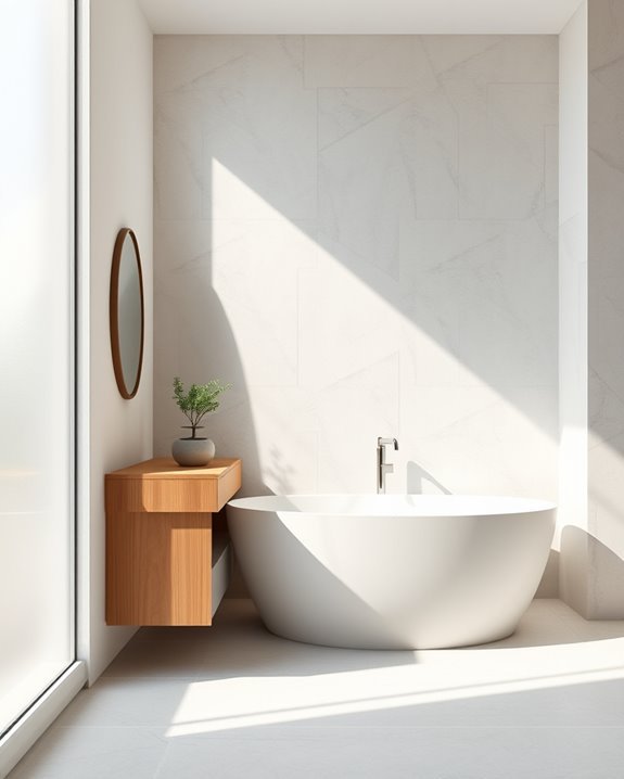 textured walls enhance minimalism