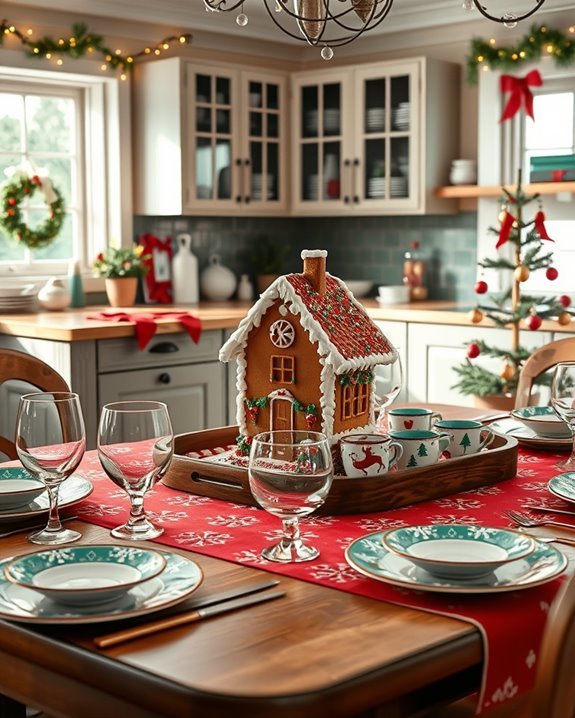 themed holiday dining dishware
