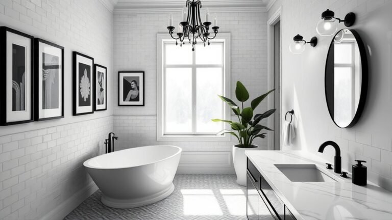 timeless black and white decor