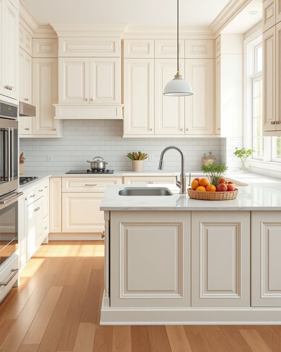 timeless cream cabinetry elegance
