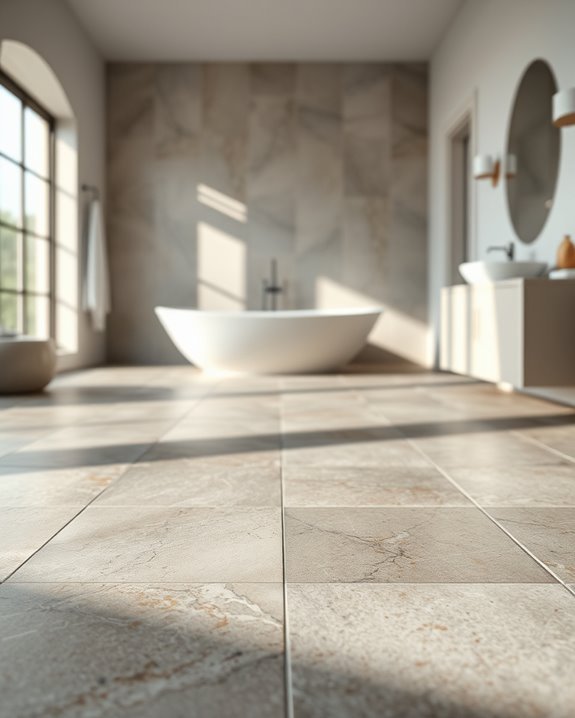 timeless durable bathroom flooring