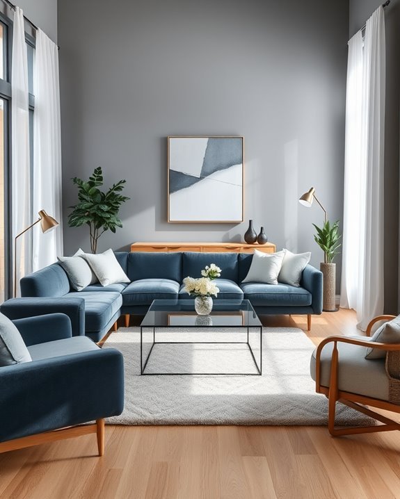 timeless grey blue elegance