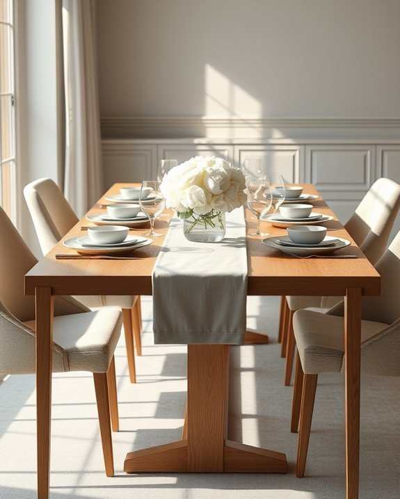 timeless neutral dining elegance