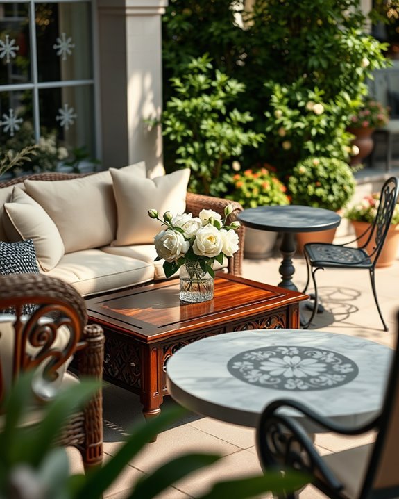 timeless outdoor furniture selection