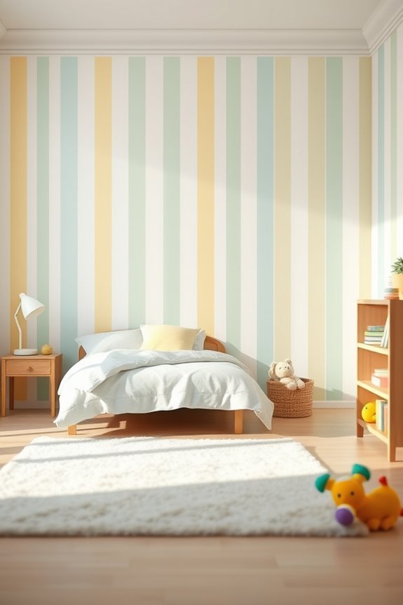 timeless striped wallpaper charm