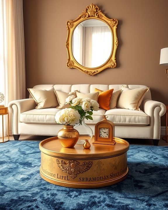 timeless vintage gold decor