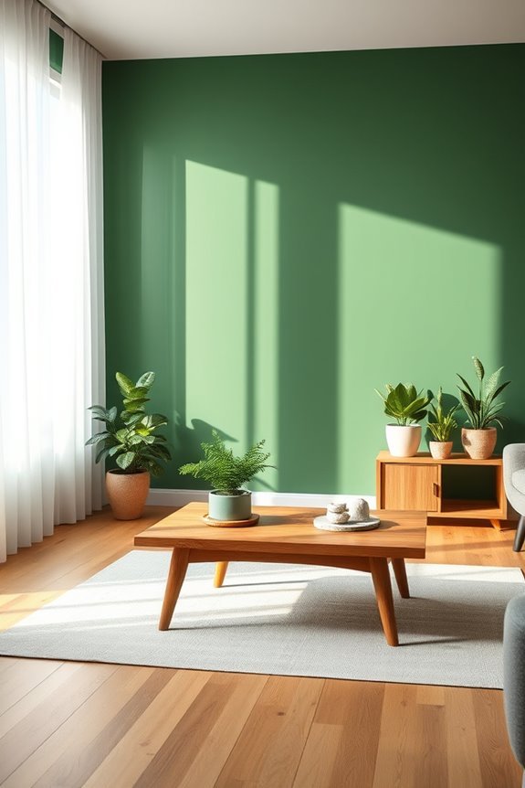 tranquil deep forest green