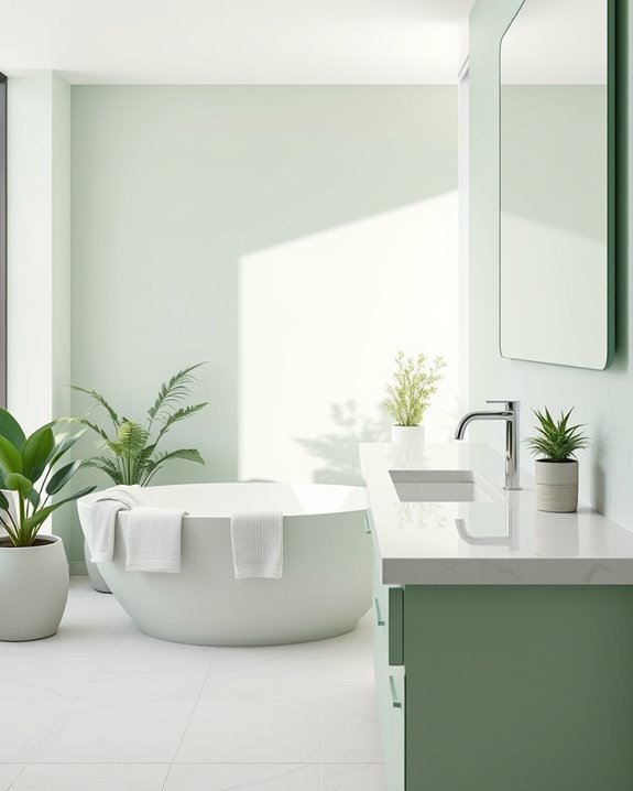 tranquil light sage fixtures