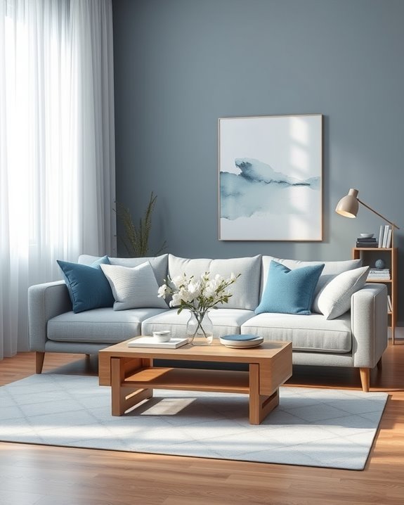 tranquil scandinavian grey blue