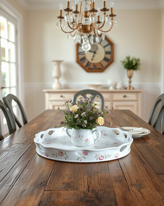 transform dining with decorative trays