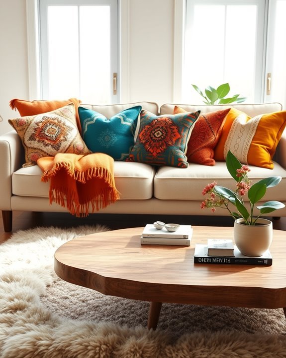 transform with vibrant pillows