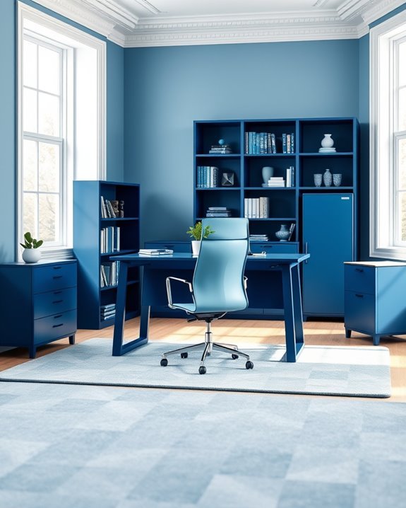 transformative blue office furniture