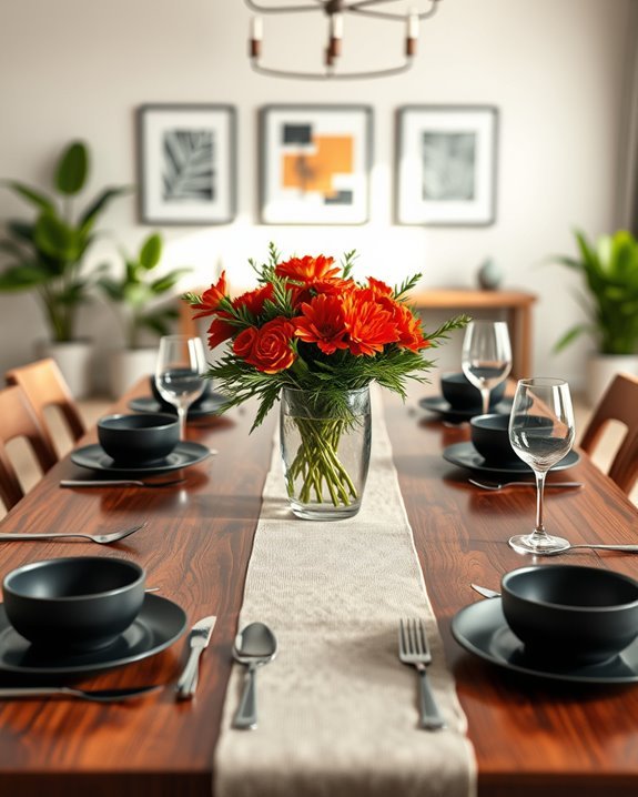 transformative dining table centerpieces