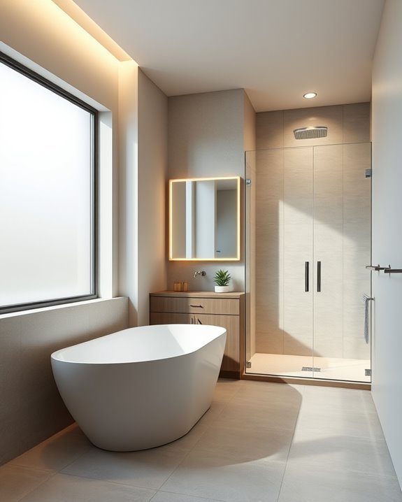 transformative integrated bathroom lighting