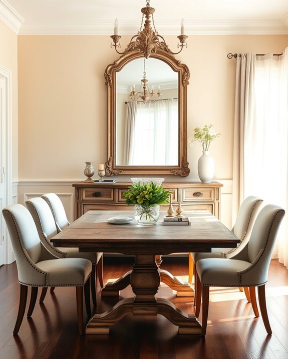 transformative mirror decor layering