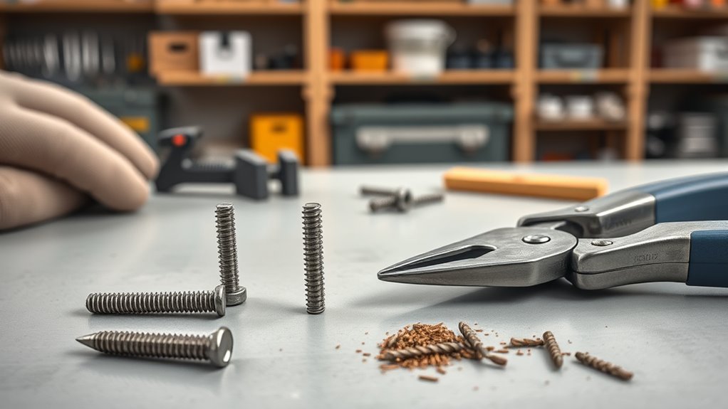 trim screws for safety