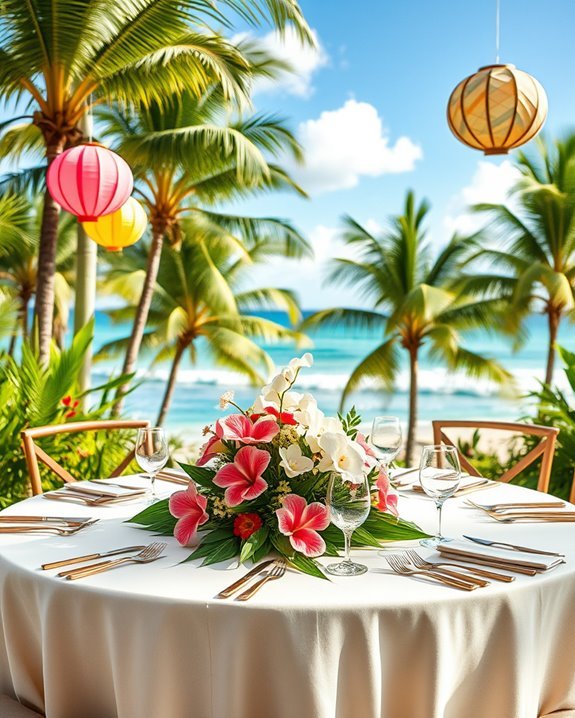 tropical bridal shower vibes