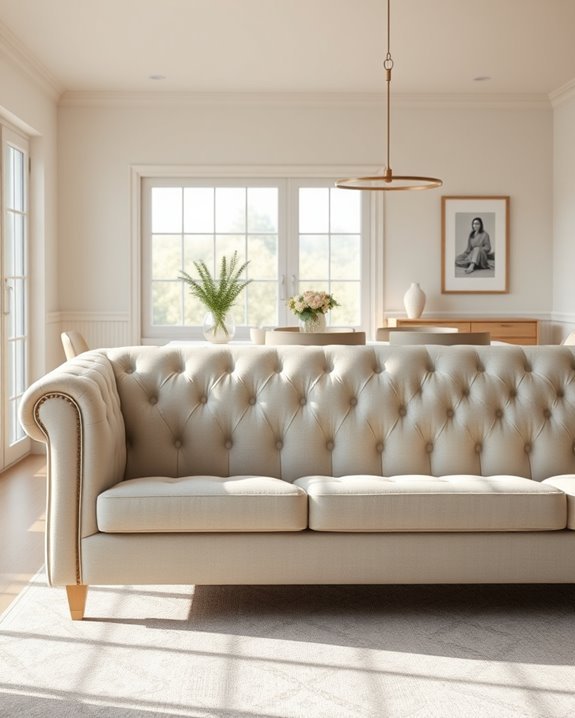 tufted sofas enhance texture