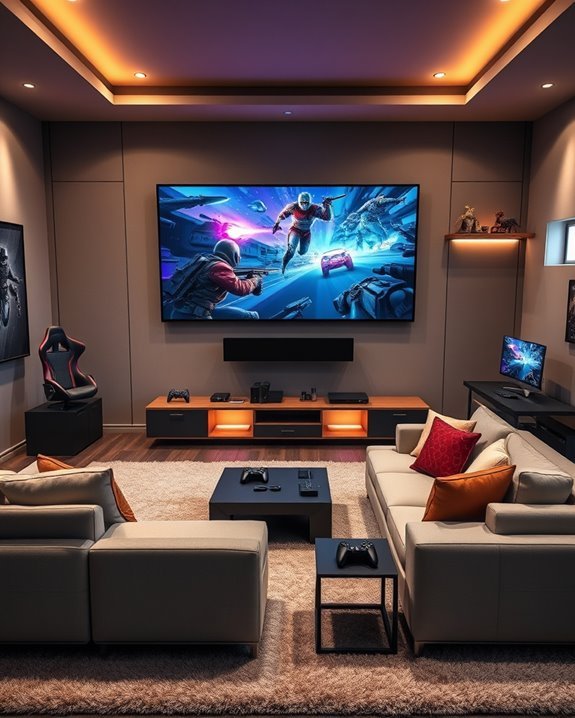 ultimate basement gaming hub