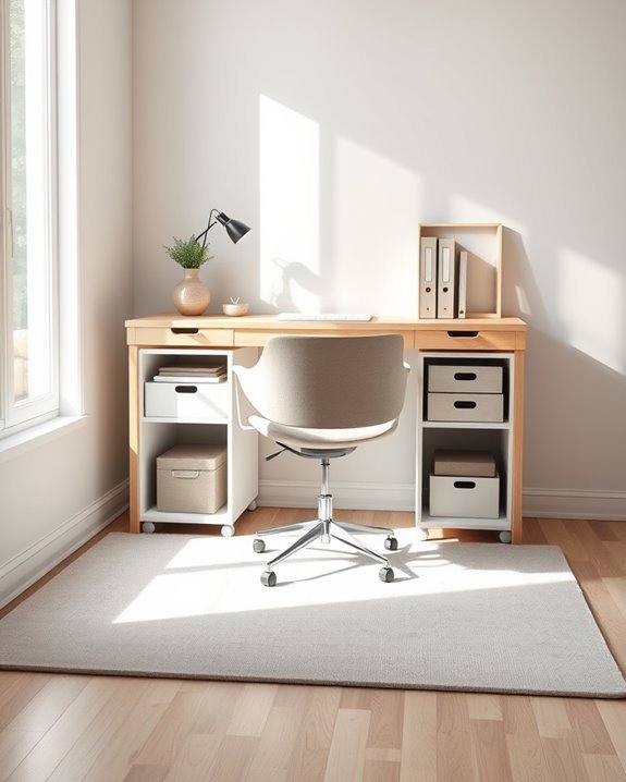 under desk storage organization solutions