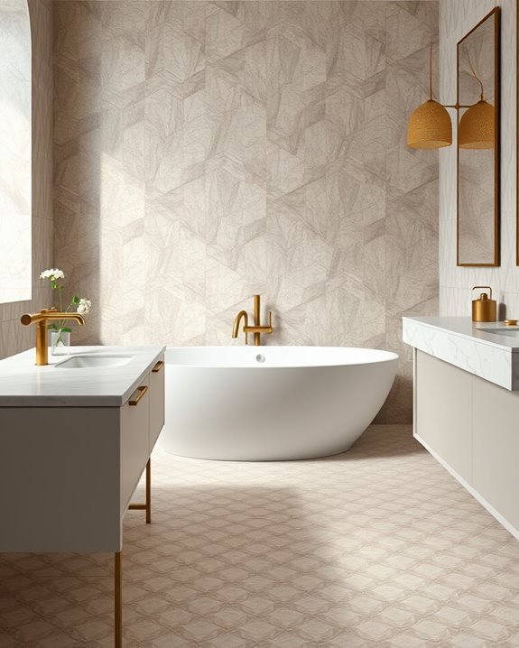 unique bathroom tile designs