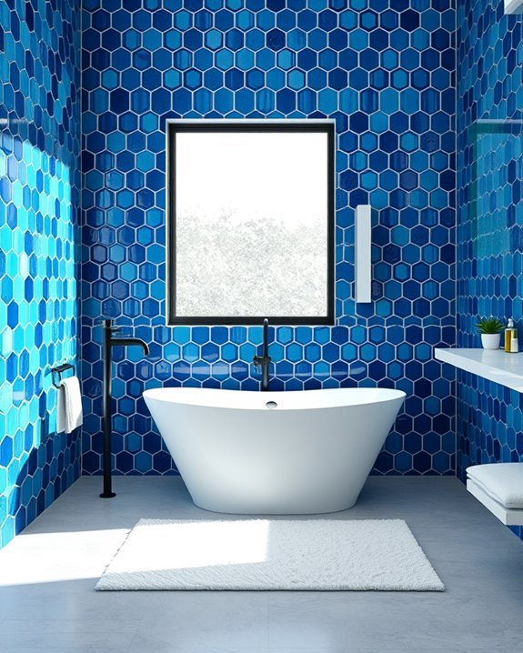 unique blue tile designs