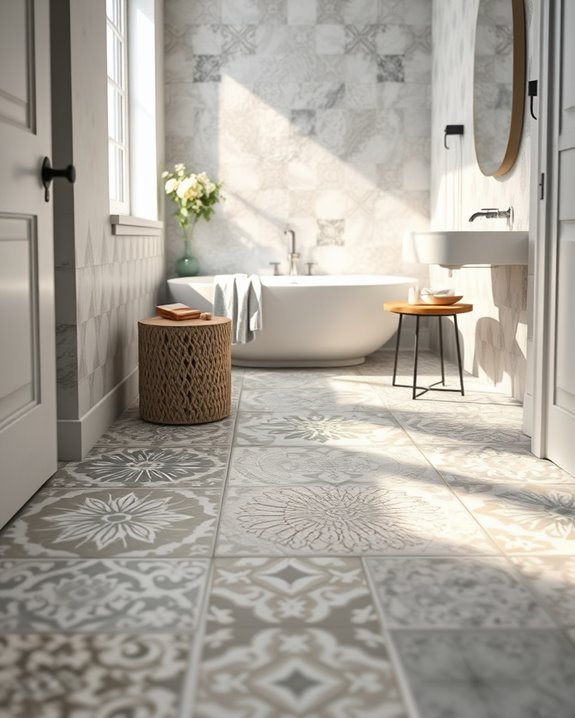 unique custom bathroom tiles
