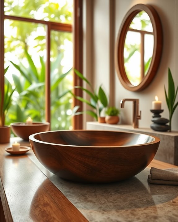 unique eco friendly wooden sinks