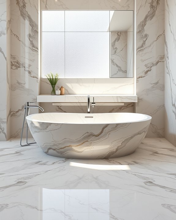 unique marble bathroom designs