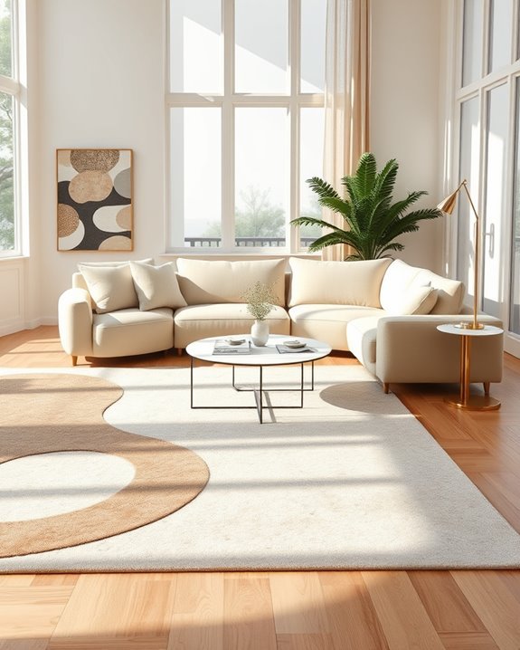 unique shaped statement rugs