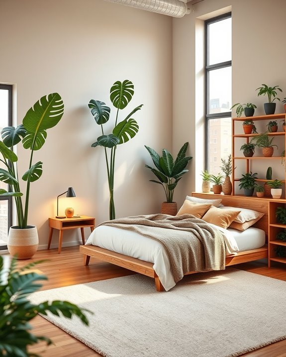 urban jungle bedroom oasis