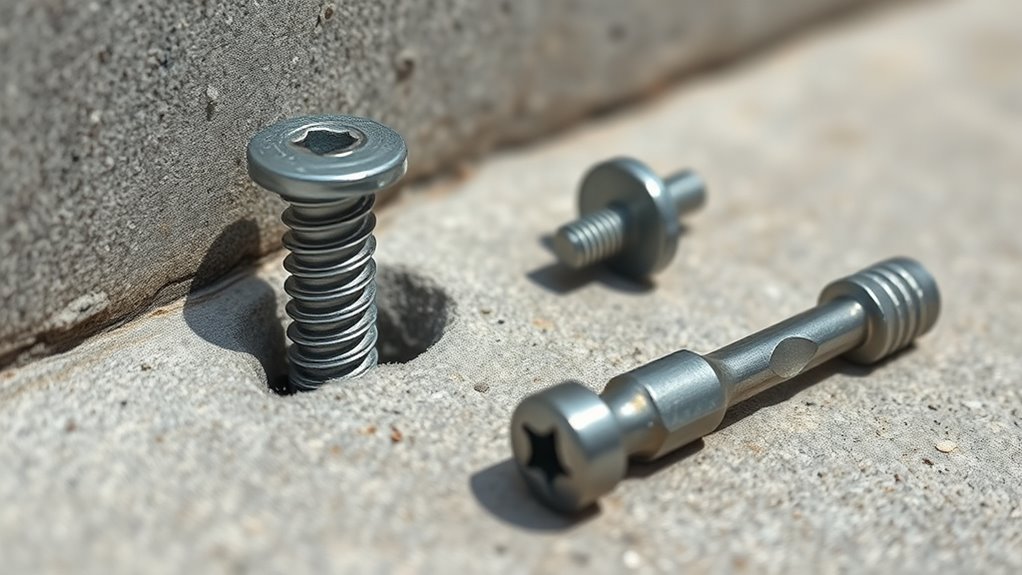 use anchors for lag screws