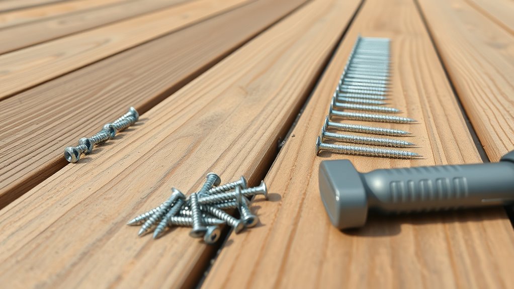 use screws for durability