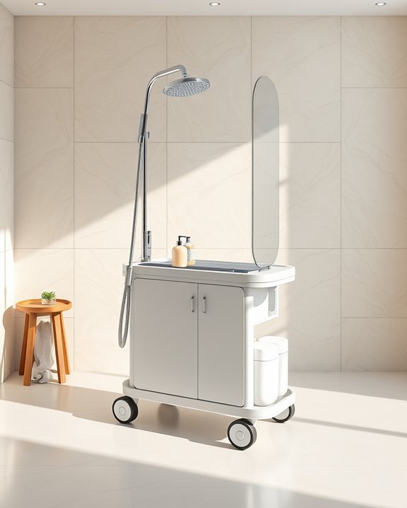 versatile compact shower solution