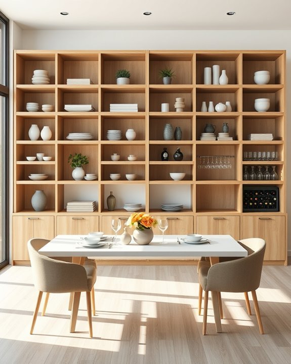 versatile dining room storage