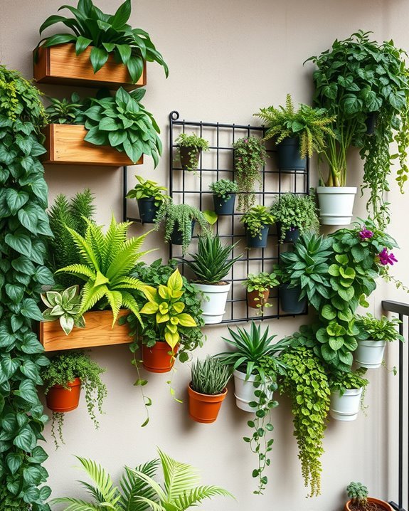 vertical garden planters enhance balconies