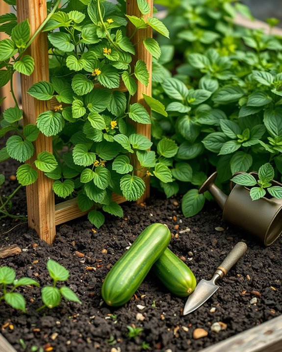 vertical gardening for cucumbers